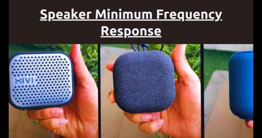 Speaker Minimum Frequency Response